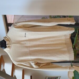 Columbia Tan Fleece 1/4 Zip Pullover